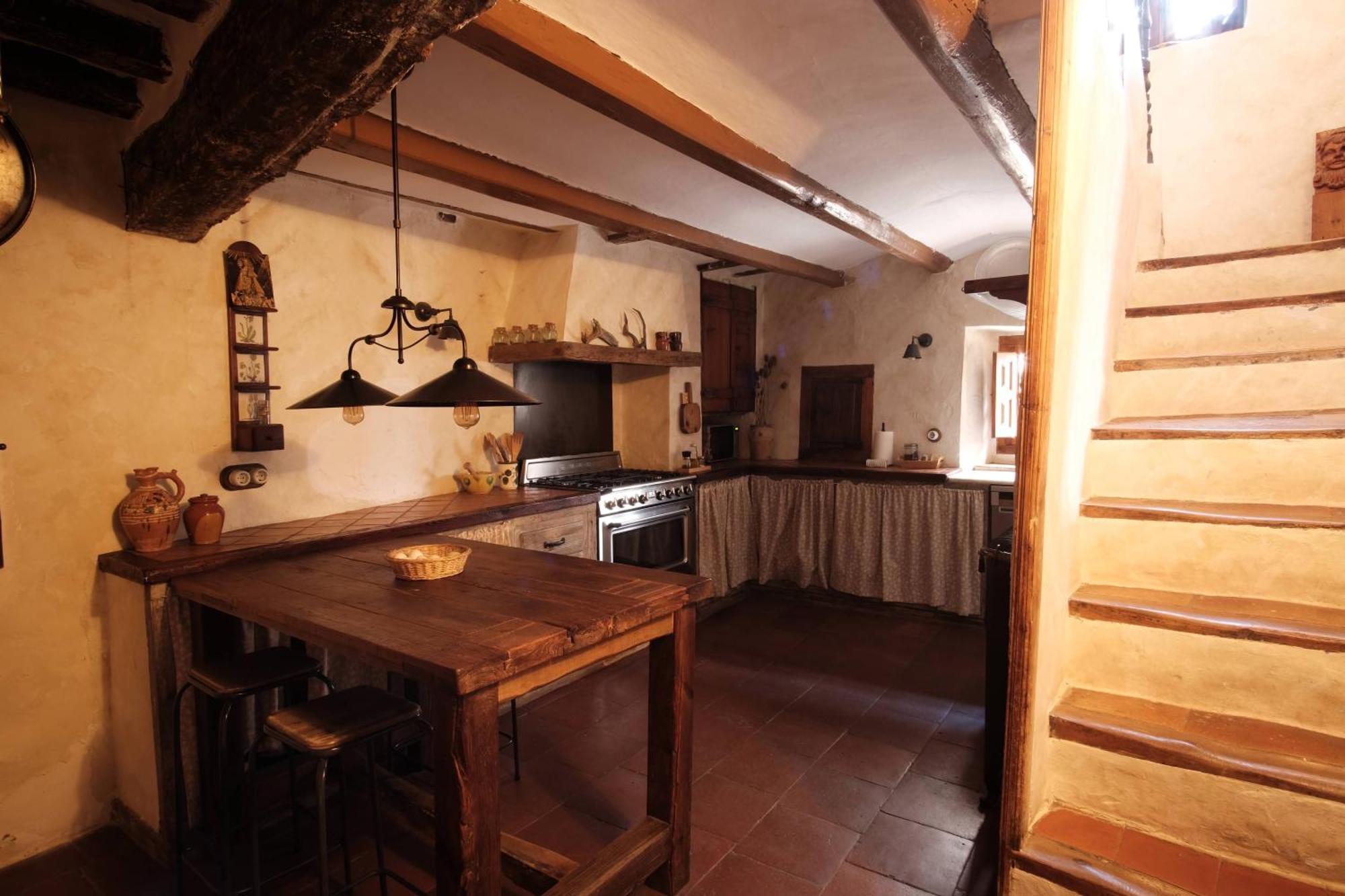 La Casa Amarilla Villa Rubielos De Mora Bagian luar foto
